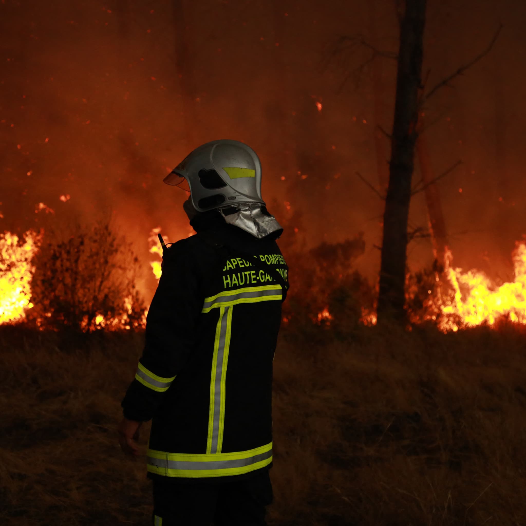 Photo d'un incendie en Gironde