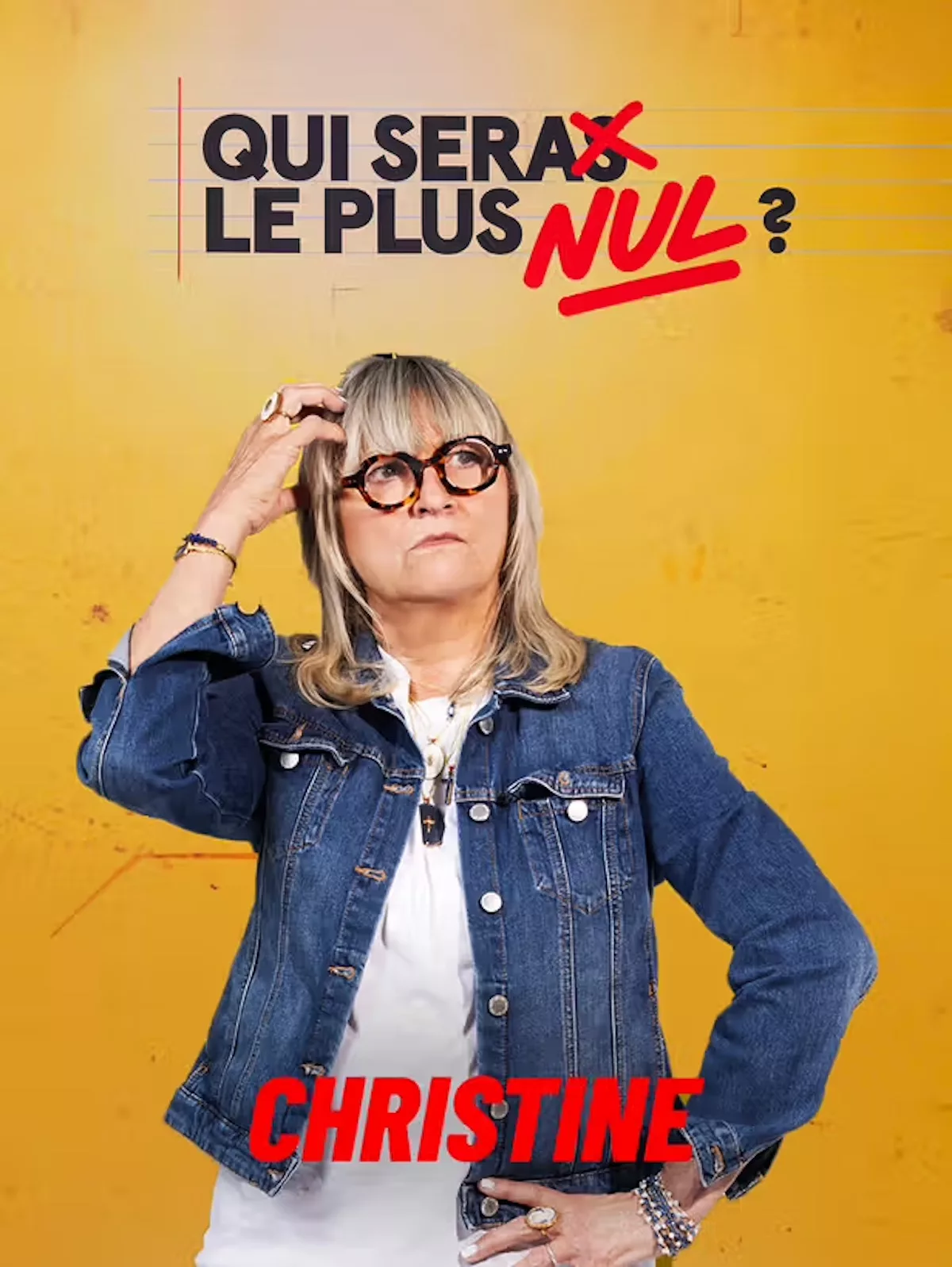 Portrait de Christine Bravo, participante de « Qui sera le plus nul ? ».