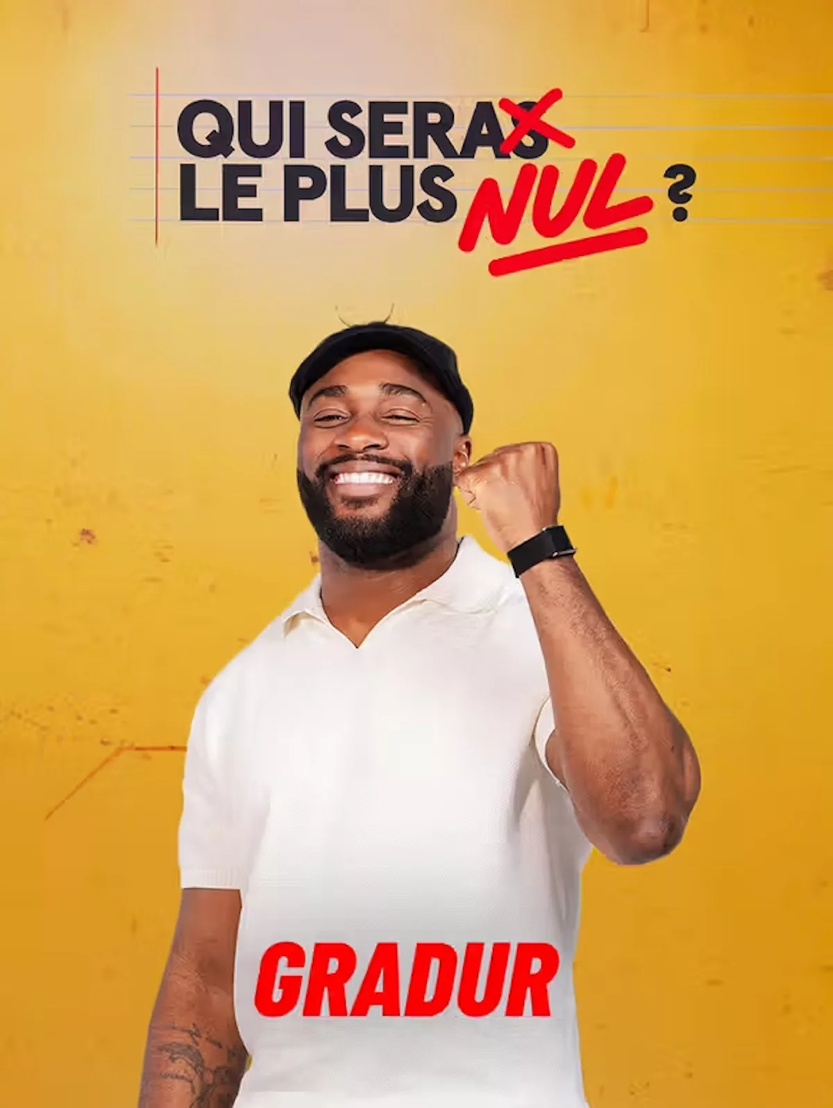 Portrait du rappeur Gradur, participant de « Qui sera le plus nul ? »
