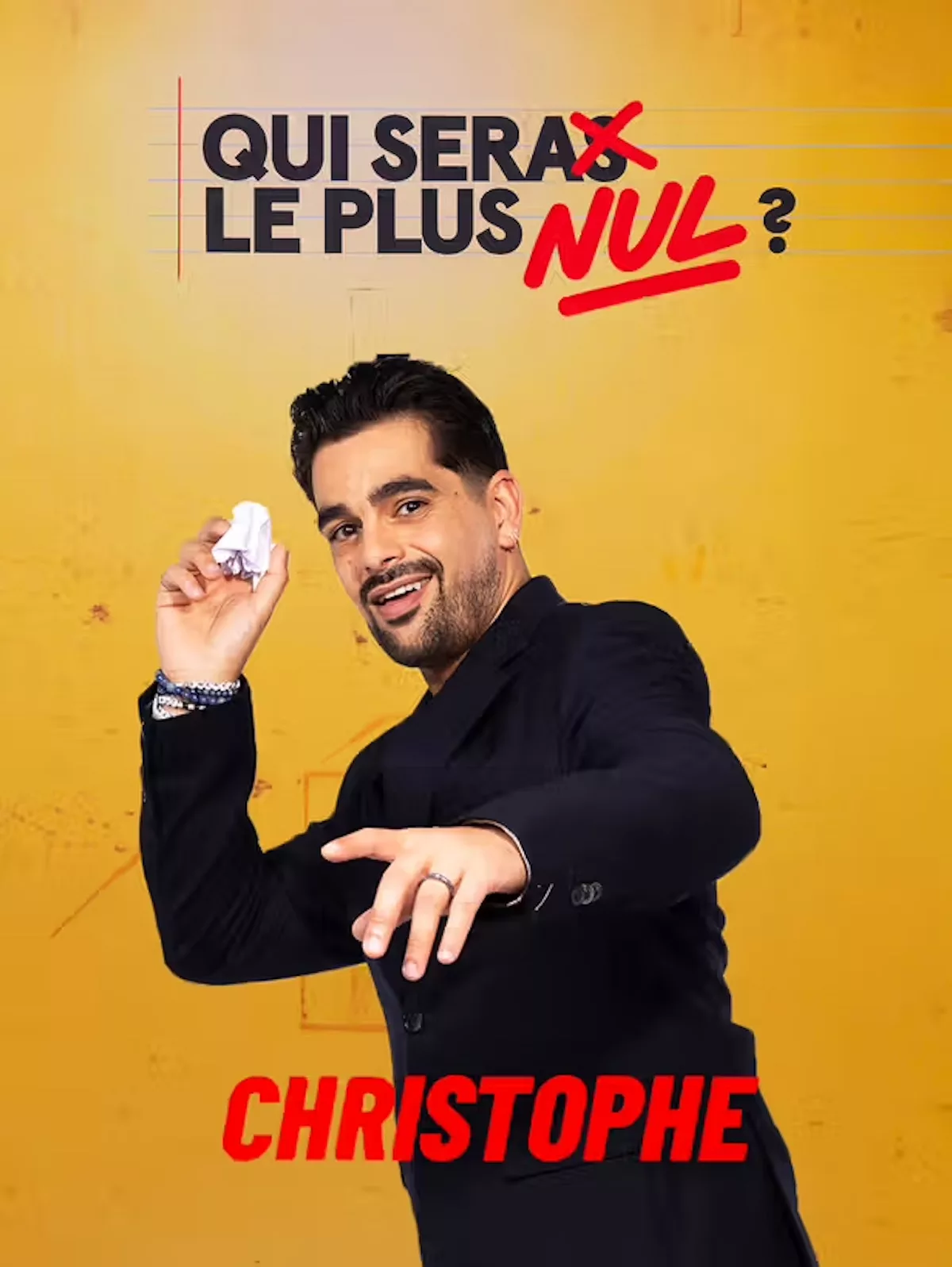 Portrait de Christophe Licata, participant de « Qui sera le plus nul ? »