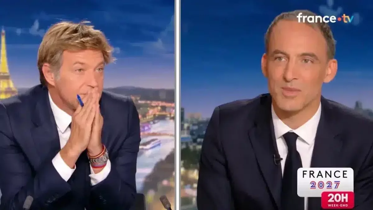 Laurent Delahousse provoque Raphaël Glucksmann sur France 2
